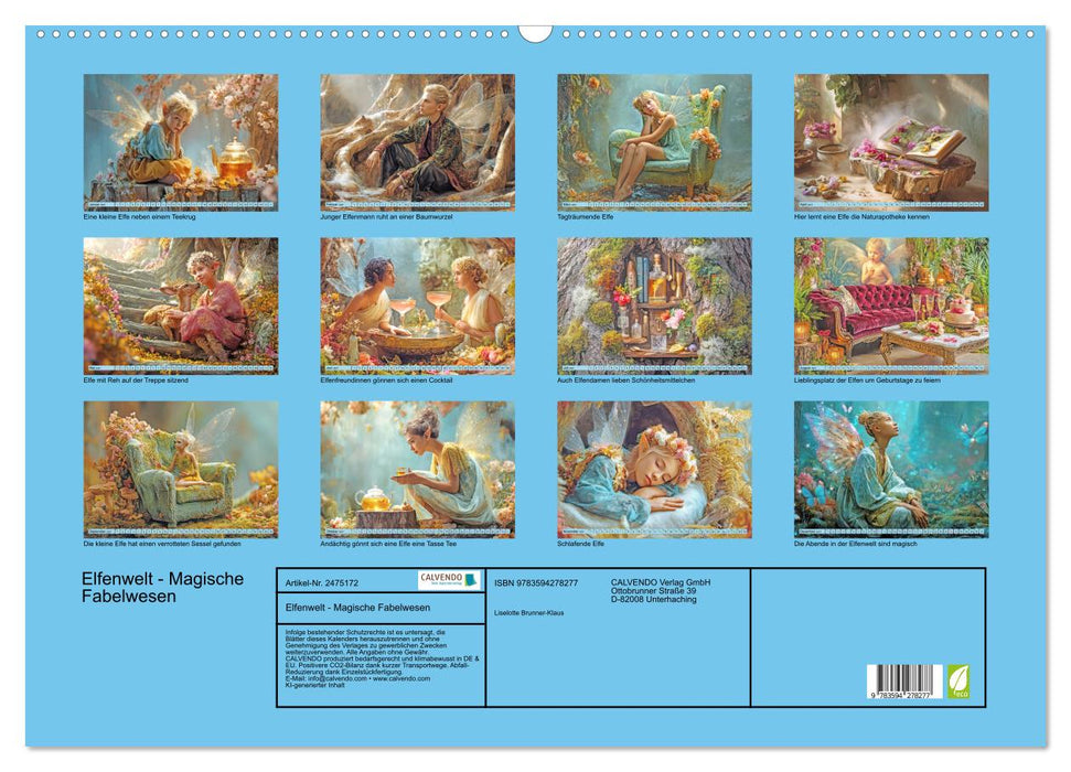Elfenwelt - Magische Fabelwesen (CALVENDO Wandkalender 2027)