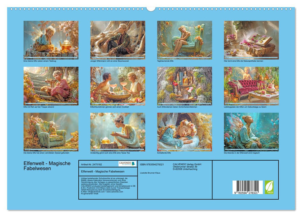 Elfenwelt - Magische Fabelwesen (CALVENDO Premium Wandkalender 2027)