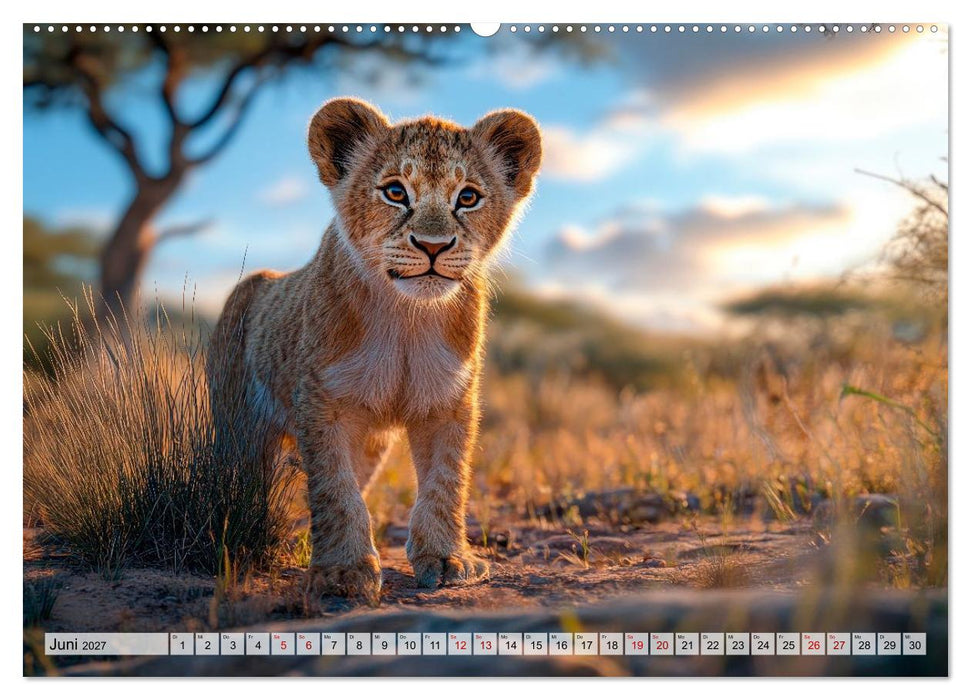 Majestätische Löwen - Die Seele Afrikas (CALVENDO Premium Wandkalender 2027)