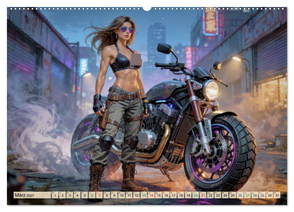 Heiße Girls auf schweren Kisten (CALVENDO Premium Wandkalender 2027)
