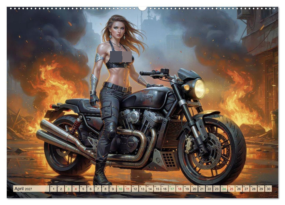 Heiße Girls auf schweren Kisten (CALVENDO Premium Wandkalender 2027)