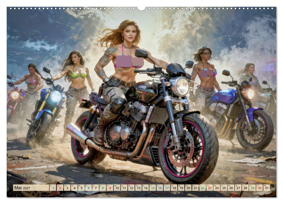 Heiße Girls auf schweren Kisten (CALVENDO Premium Wandkalender 2027)