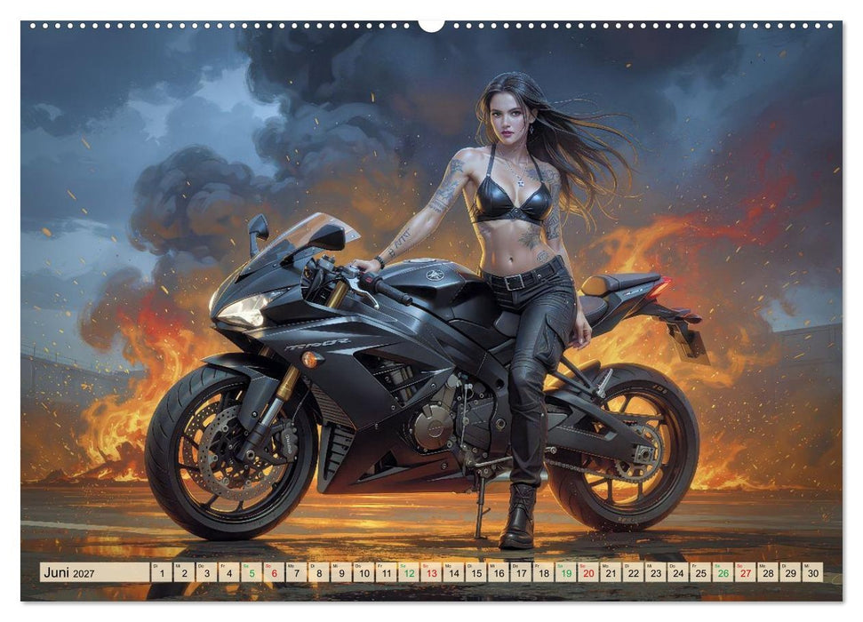 Heiße Girls auf schweren Kisten (CALVENDO Premium Wandkalender 2027)