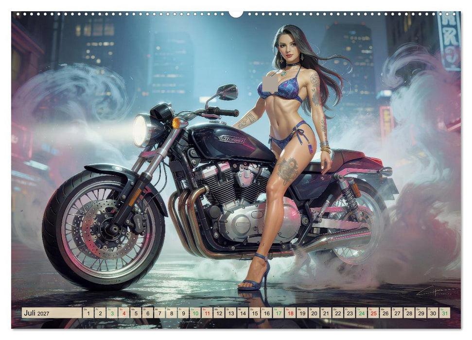 Heiße Girls auf schweren Kisten (CALVENDO Premium Wandkalender 2027)
