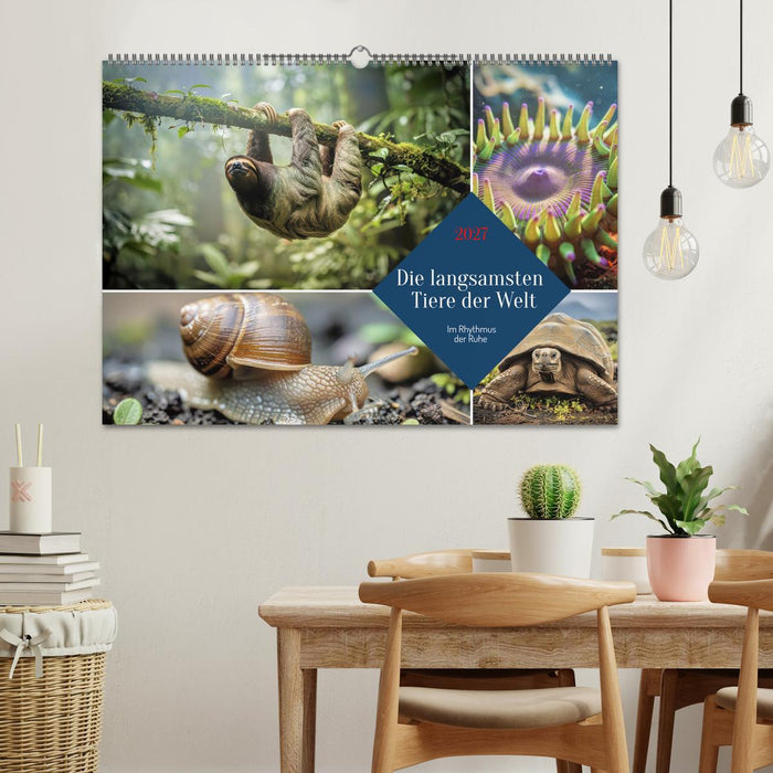 Die langsamsten Tiere der Welt (CALVENDO Wandkalender 2027)