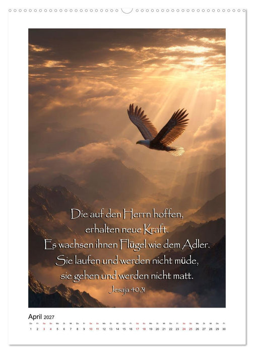 Lichtmomente - Psalmen und Bibelverse für Herz und Seele (CALVENDO Premium Wandkalender 2027)
