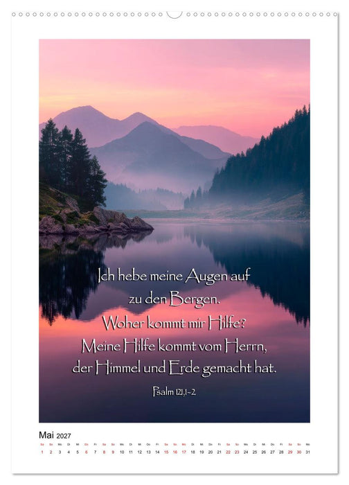 Lichtmomente - Psalmen und Bibelverse für Herz und Seele (CALVENDO Premium Wandkalender 2027)