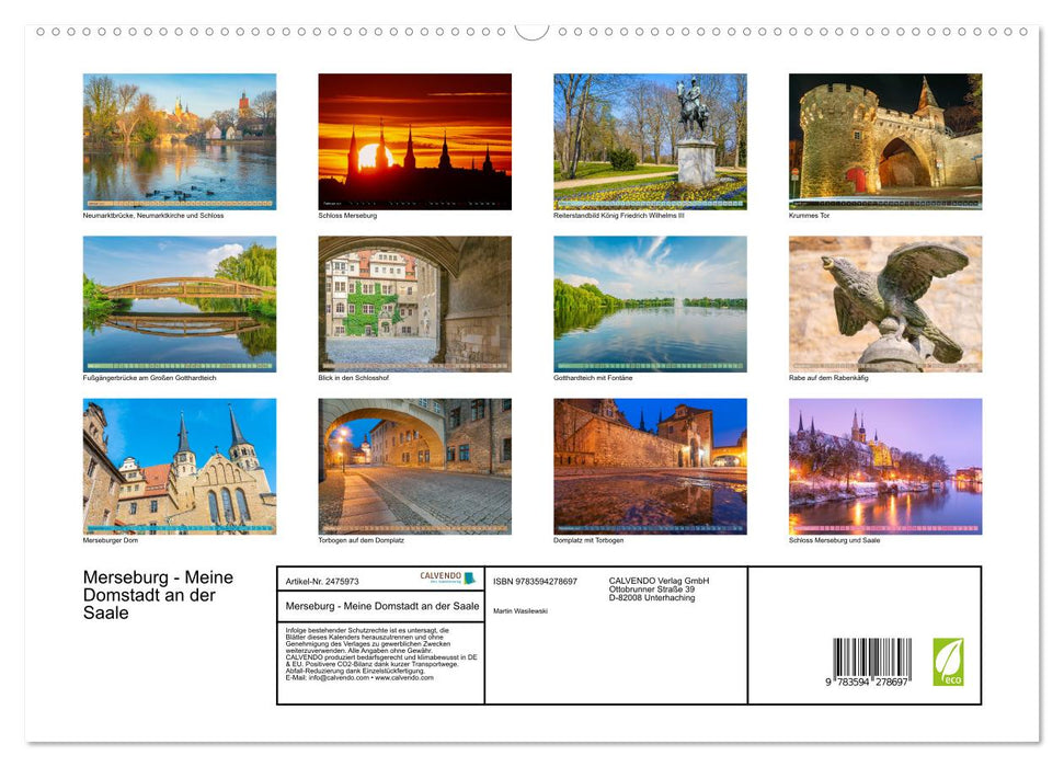 Merseburg - Meine Domstadt an der Saale (CALVENDO Premium Wandkalender 2027)