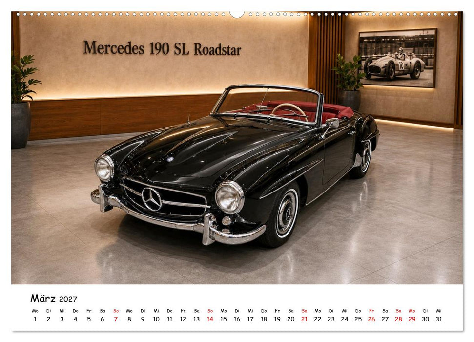 Deutsche Autos der 60er und 70er Jahre (CALVENDO Premium Wandkalender 2027)