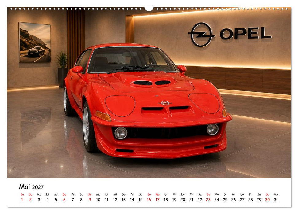 Deutsche Autos der 60er und 70er Jahre (CALVENDO Premium Wandkalender 2027)