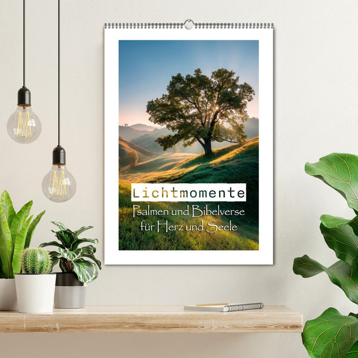 Lichtmomente - Psalmen und Bibelverse für Herz und Seele (CALVENDO Wandkalender 2027)