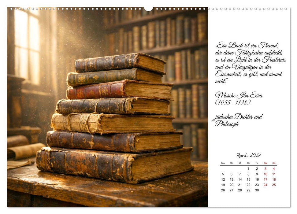 Bücher sind Licht auf Papier (CALVENDO Premium Wandkalender 2027)