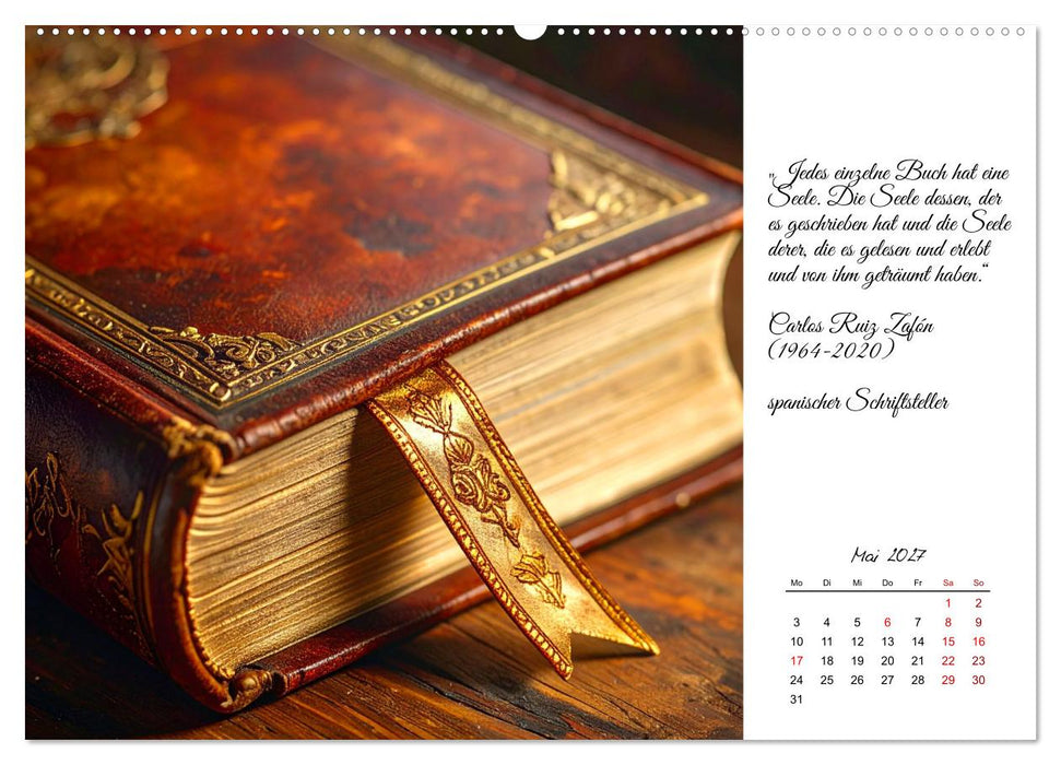 Bücher sind Licht auf Papier (CALVENDO Premium Wandkalender 2027)