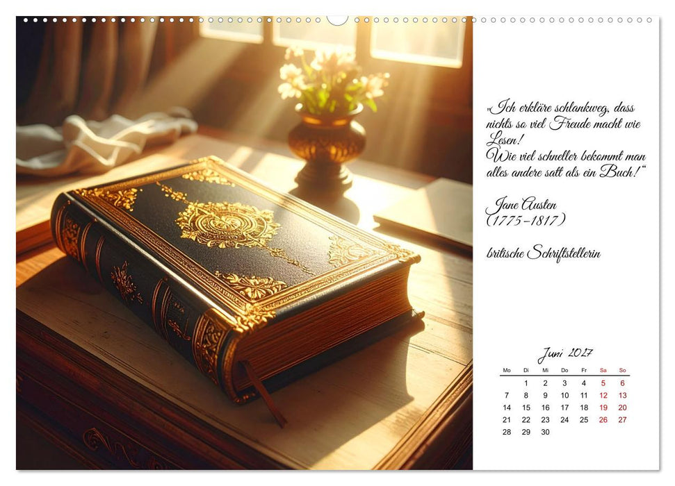 Bücher sind Licht auf Papier (CALVENDO Premium Wandkalender 2027)