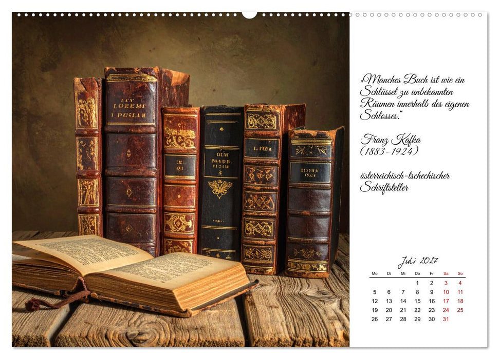 Bücher sind Licht auf Papier (CALVENDO Premium Wandkalender 2027)
