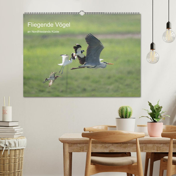 Fliegende Vögel an Nordfrieslands Küste (CALVENDO Wandkalender 2027)