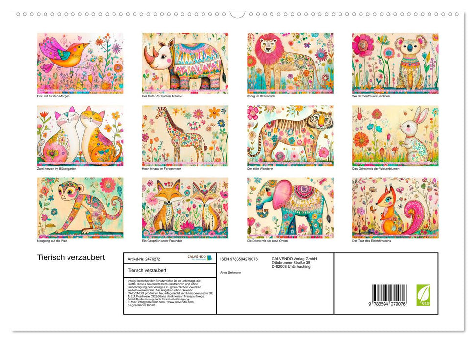 Tierisch verzaubert (CALVENDO Premium Wandkalender 2027)