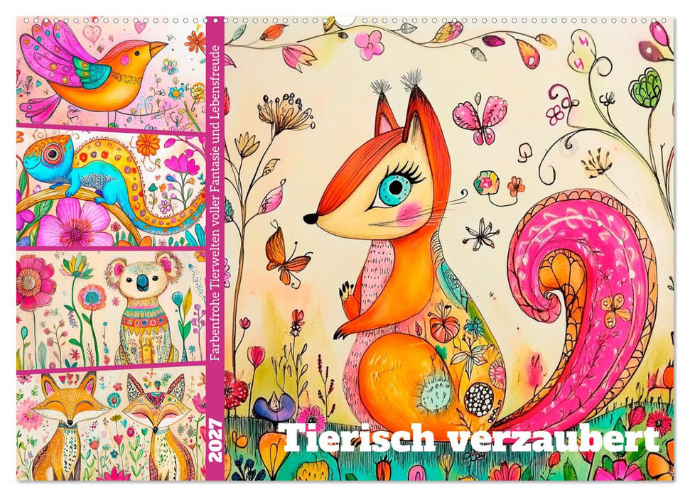 Tierisch verzaubert (CALVENDO Wandkalender 2027)