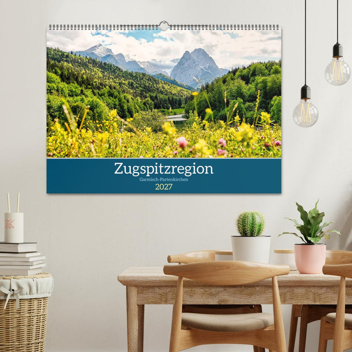 Zugspitzregion Garmisch-Partenlirchen (CALVENDO Wandkalender 2027)