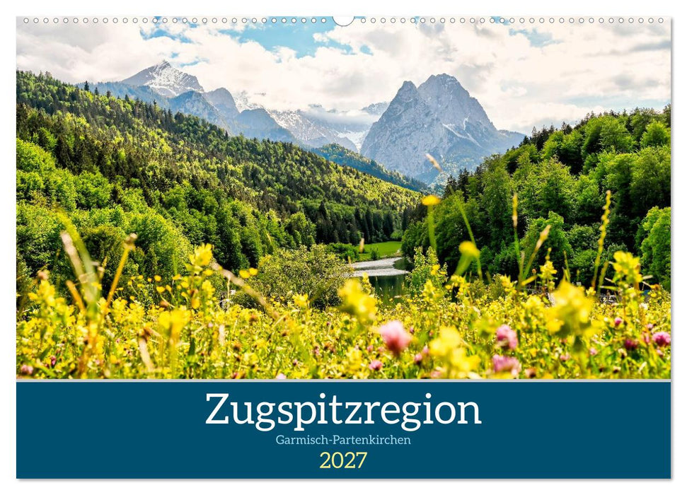 Zugspitzregion Garmisch-Partenlirchen (CALVENDO Wandkalender 2027)