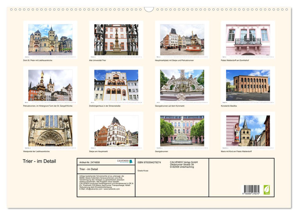 Trier - im Detail (CALVENDO Wandkalender 2027)
