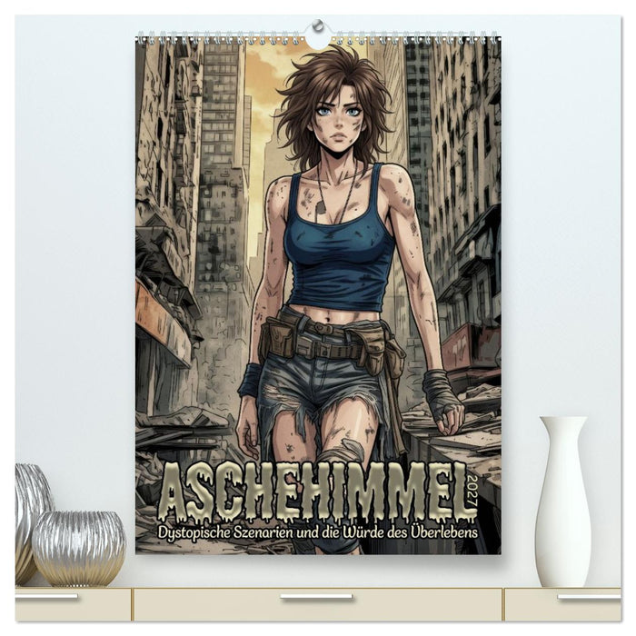 Aschehimmel - Dystopische Szenarien und die Würde des Überlebens (CALVENDO Premium Wandkalender 2027)
