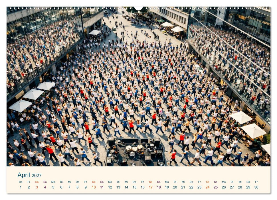 Zu viele für ein Selfie — Der Mensch im Strom der Menge (CALVENDO Wandkalender 2027)
