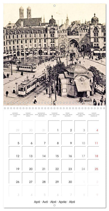 A stroll through Munich: The city on historic postcards (CALVENDO Monthly Calendar 2027)