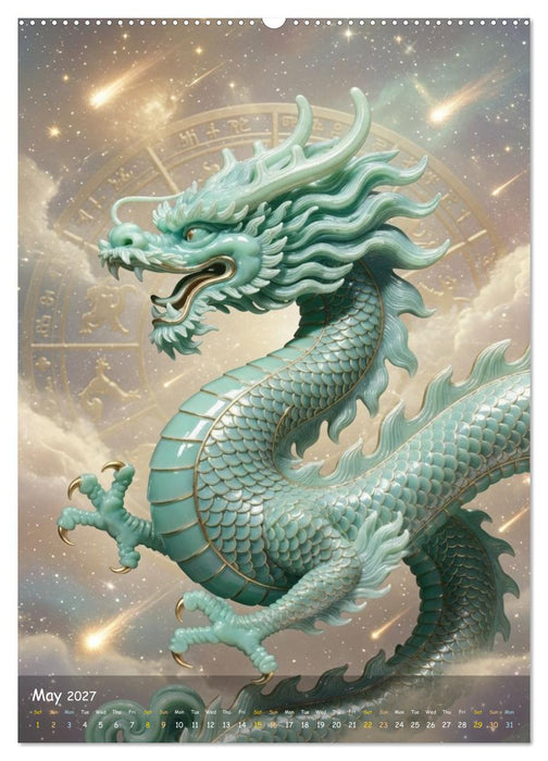 Jade Empire Zodiac (CALVENDO Monthly Calendar 2027)