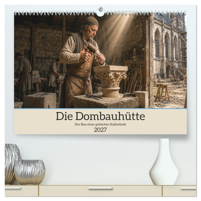 Die Dombauhütte – Der Bau einer gotischen Kathedrale (CALVENDO Premium Wandkalender 2027)