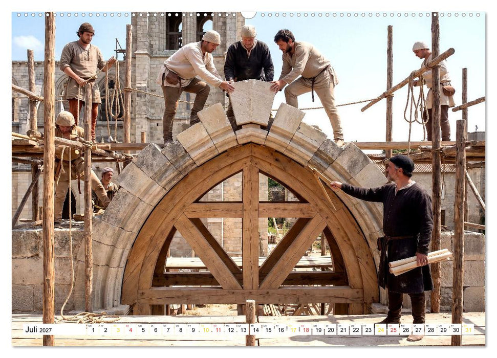 Die Dombauhütte – Der Bau einer gotischen Kathedrale (CALVENDO Premium Wandkalender 2027)