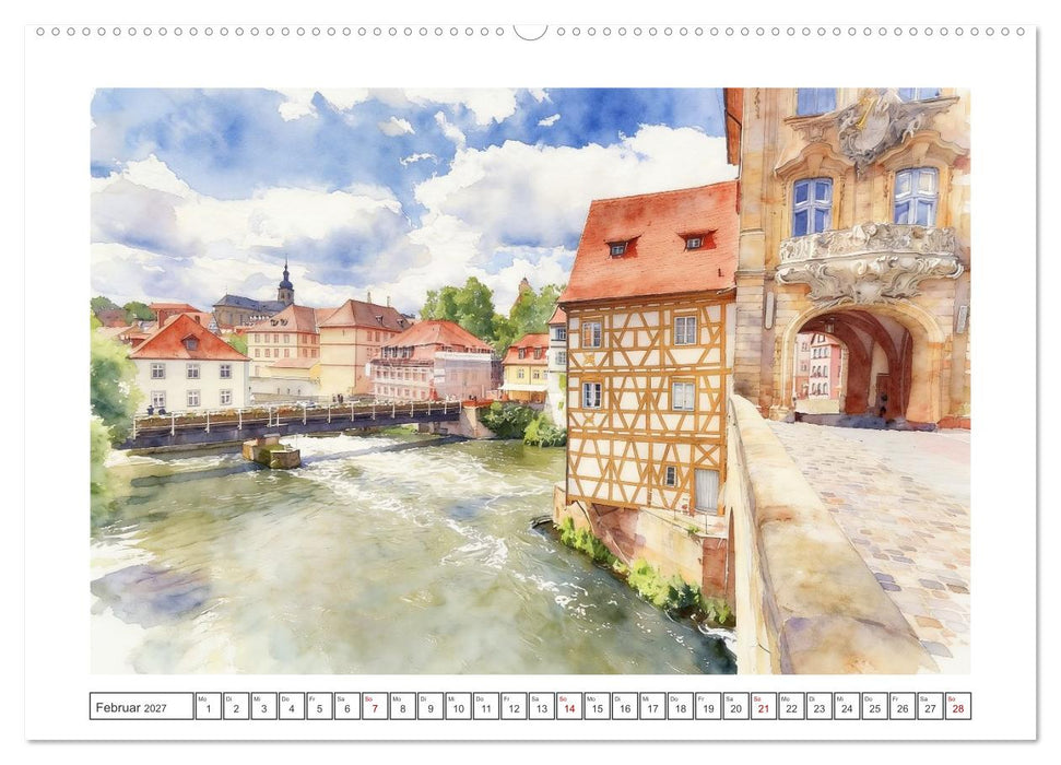 Die schönsten Altstädte in Bayern (CALVENDO Premium Wandkalender 2027)