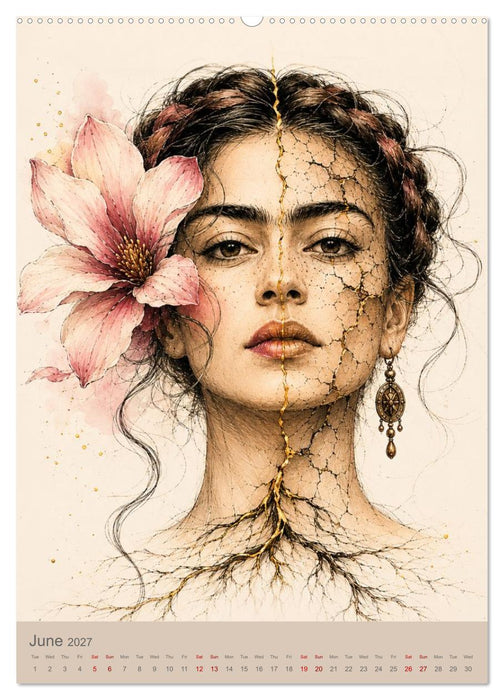 The woman I grew into through strength, love and becoming (CALVENDO Monthly Calendar 2027)