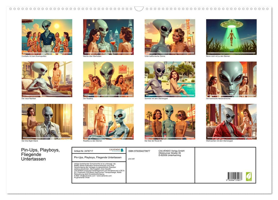 Pin-Ups, Playboys, Fliegende Untertassen (CALVENDO Wandkalender 2027)