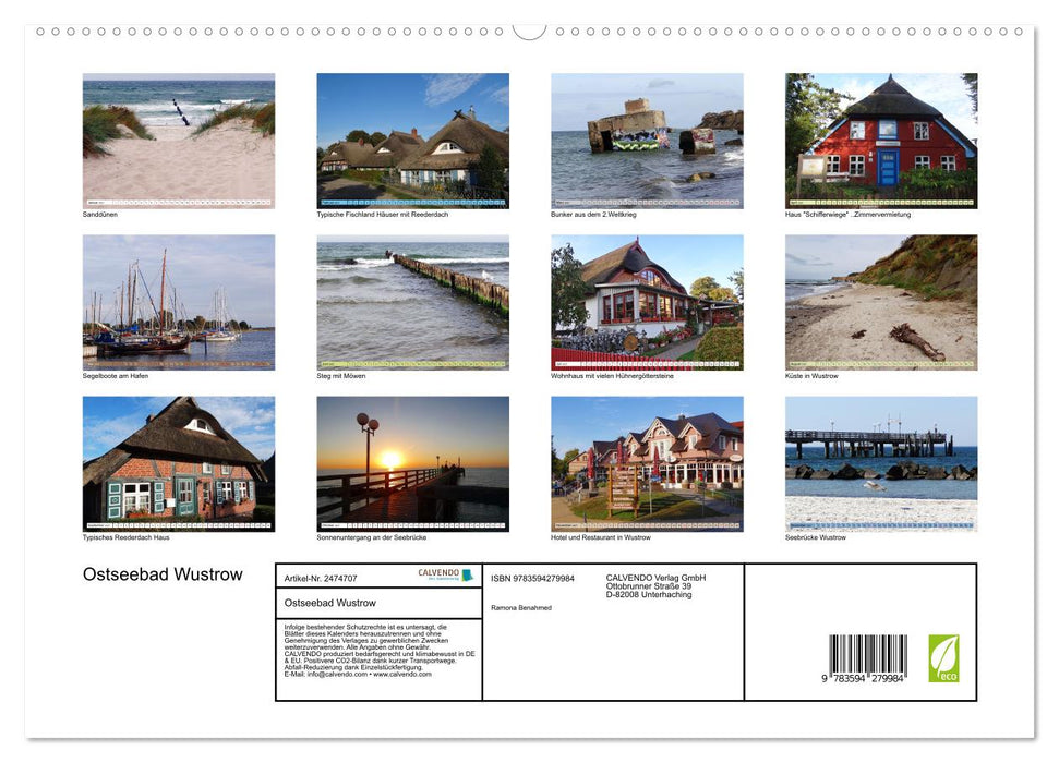 Ostseebad Wustrow (CALVENDO Premium Wandkalender 2027)