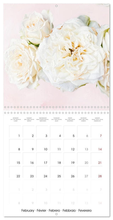 Masterful Blossoms The Magic of the Rose in Oil (CALVENDO Monthly Calendar 2027)