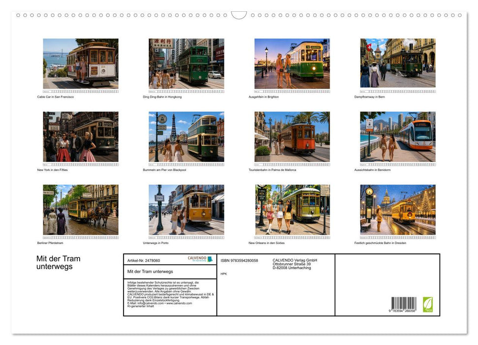 Mit der Tram unterwegs (CALVENDO Wandkalender 2027)