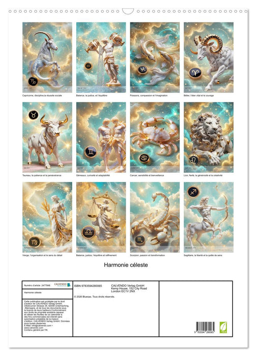 Harmonie céleste (CALVENDO Calendrier mensuel 2027)