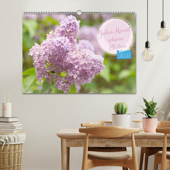 Jeden Monat schöne Blüten (CALVENDO Wandkalender 2027)