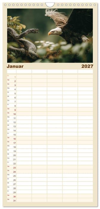 Majestätische Weißkopfseeadler - Der König der Lüfte (CALVENDO Familienplaner 2027)
