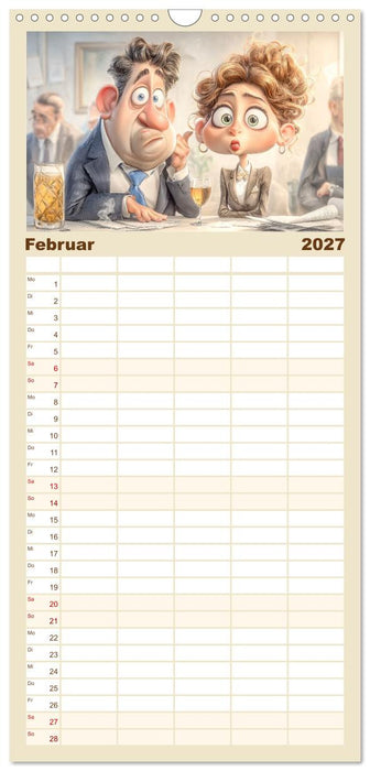 Pause ist, wenn der Drucker druckt (CALVENDO Familienplaner 2027)