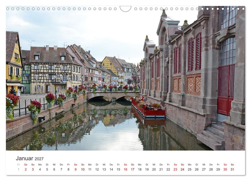 Elsass - von Straßburg bis Colmar, zwischen Rhein und Vogesen (CALVENDO Wandkalender 2027)