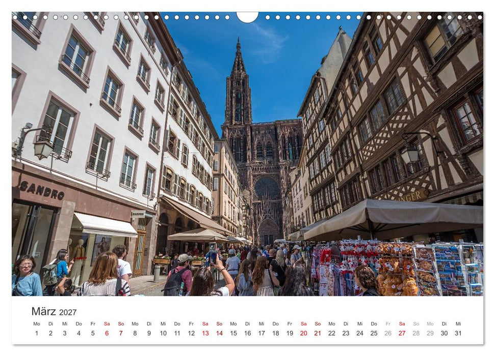 Elsass - von Straßburg bis Colmar, zwischen Rhein und Vogesen (CALVENDO Wandkalender 2027)