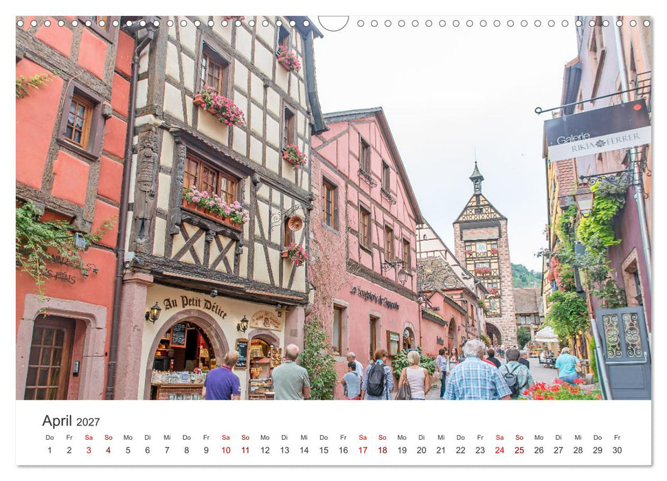 Elsass - von Straßburg bis Colmar, zwischen Rhein und Vogesen (CALVENDO Wandkalender 2027)
