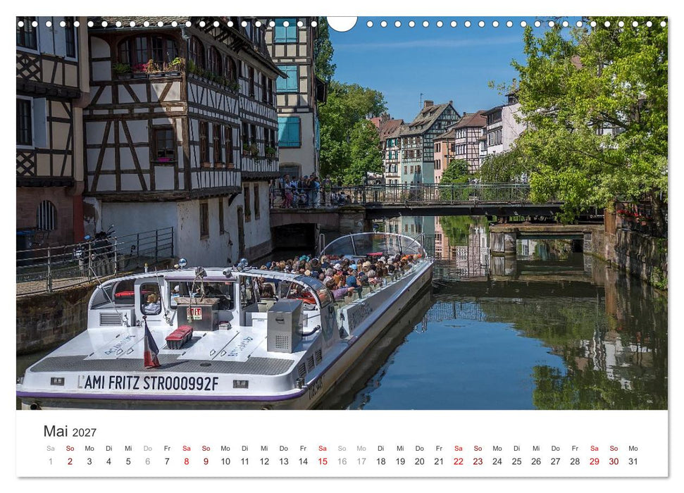 Elsass - von Straßburg bis Colmar, zwischen Rhein und Vogesen (CALVENDO Wandkalender 2027)