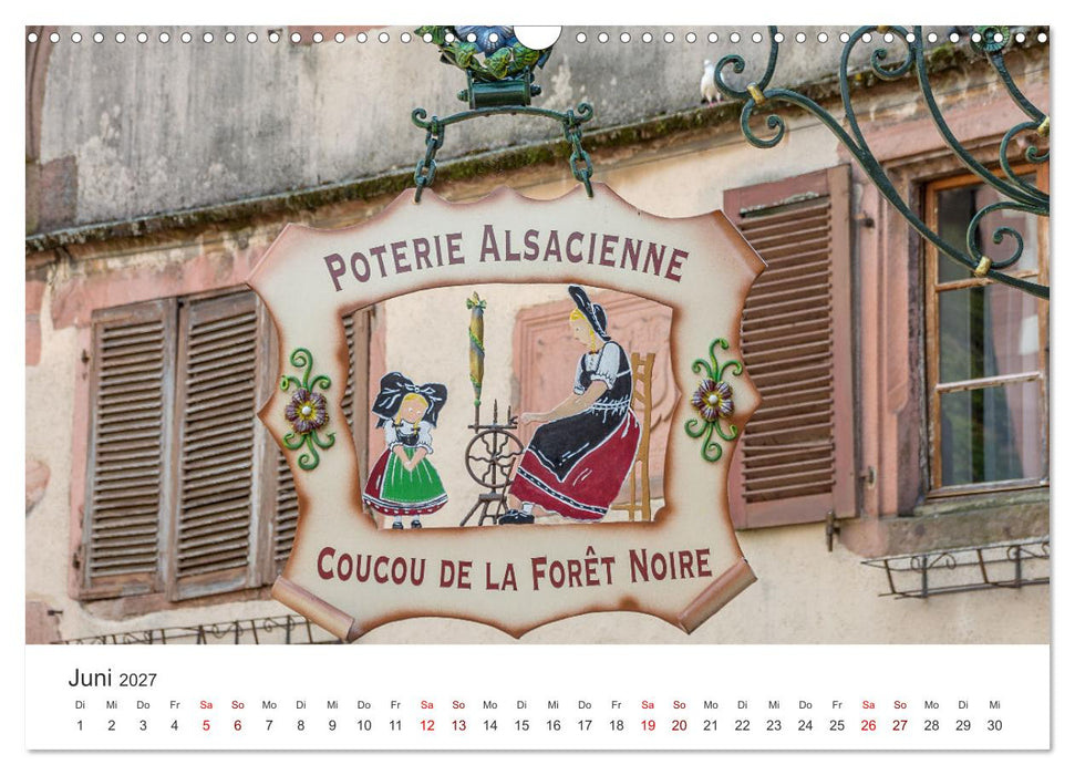 Elsass - von Straßburg bis Colmar, zwischen Rhein und Vogesen (CALVENDO Wandkalender 2027)