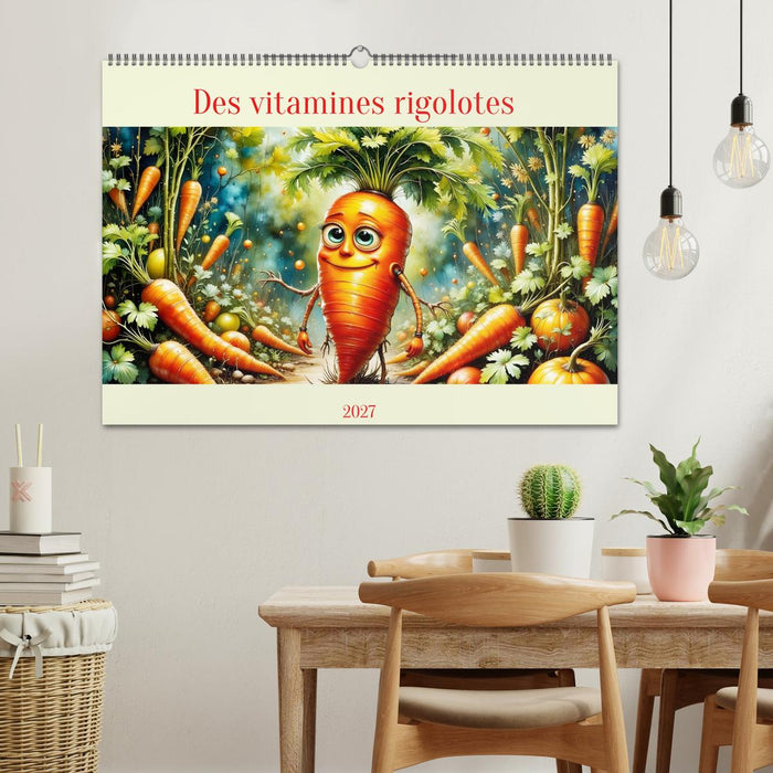 Des vitamines rigolotes (CALVENDO Calendrier mensuel 2027)