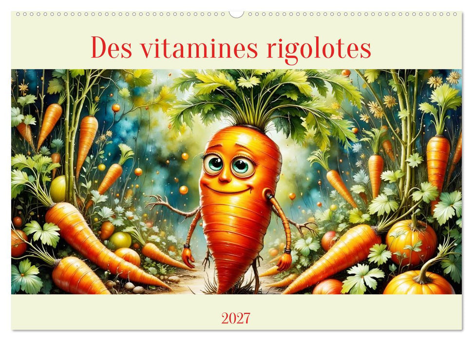 Des vitamines rigolotes (CALVENDO Calendrier mensuel 2027)