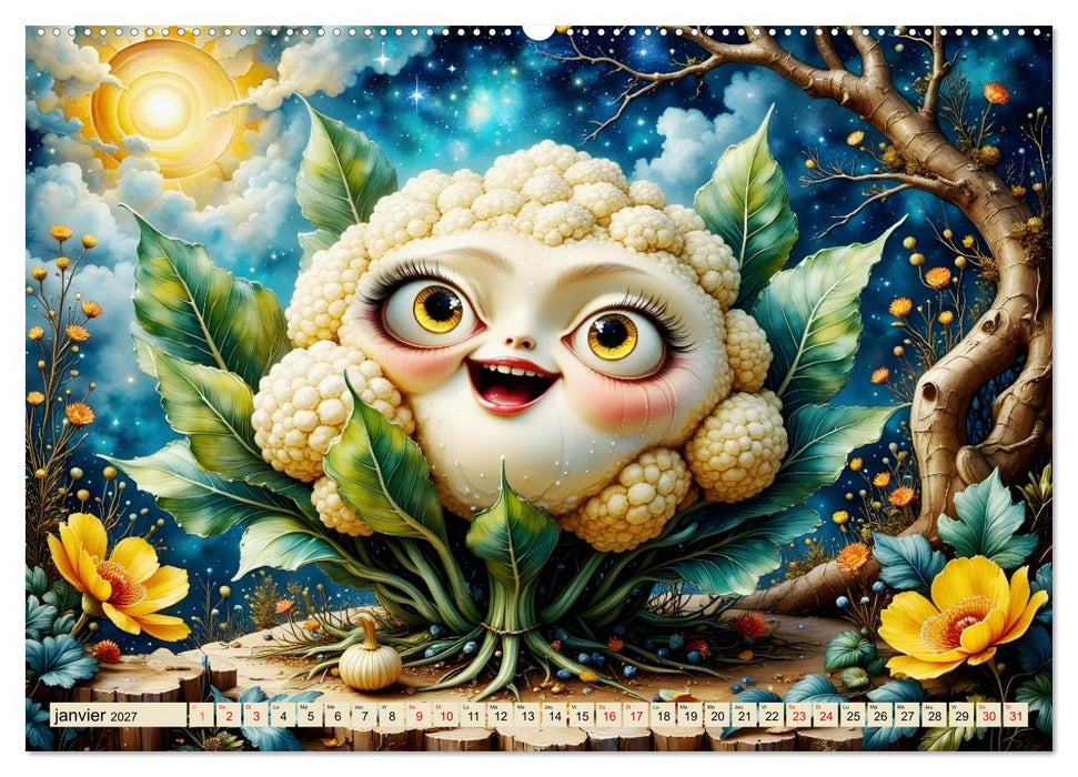 Des vitamines rigolotes (CALVENDO Calendrier mensuel 2027)