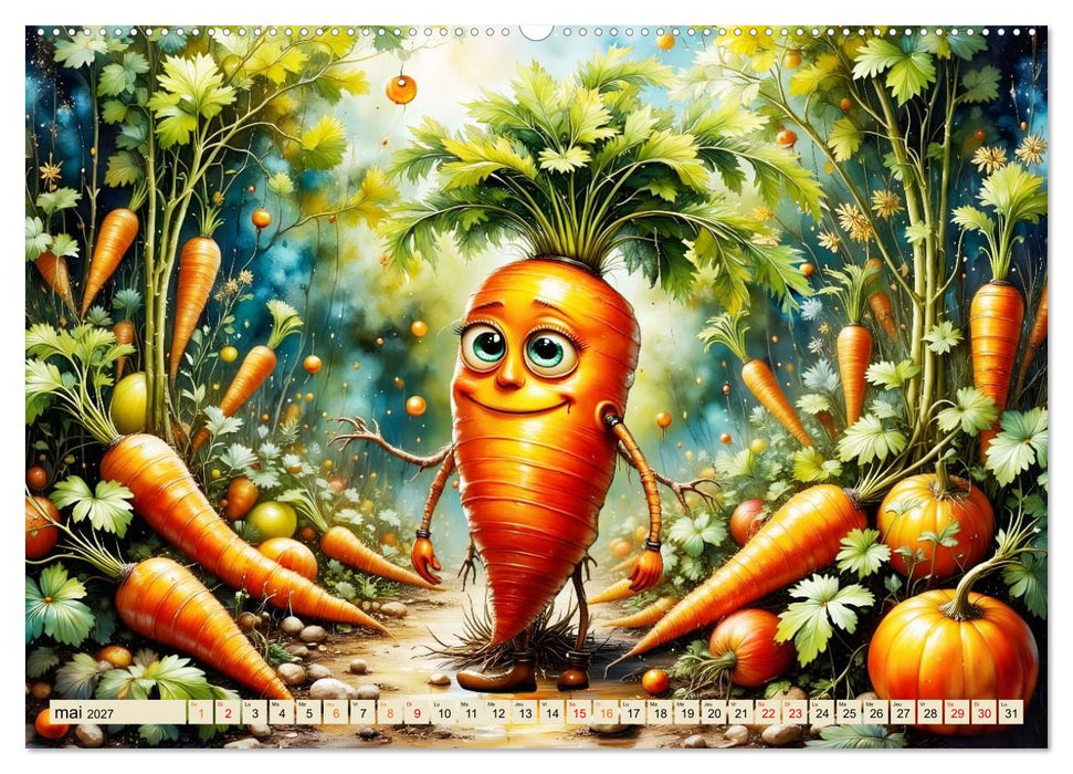 Des vitamines rigolotes (CALVENDO Calendrier mensuel 2027)